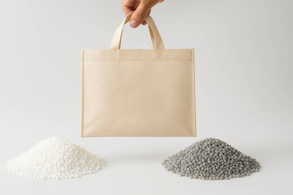 Neuware vs. Recyclingmaterial: Praktischer Leitfaden für B2B-Käufer von Vliestaschen