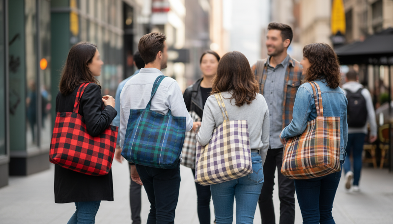 6 Design Secrets to Create a Premium Look for Plaid Tote Bags